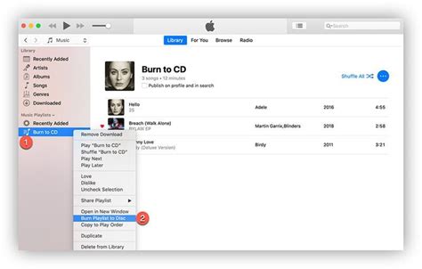 can you burn apple music to cd