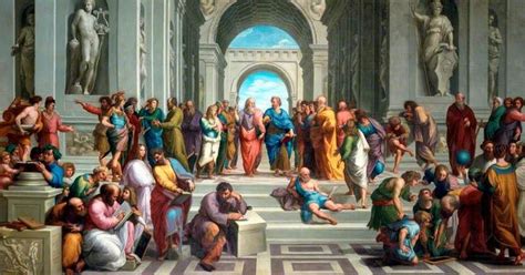 how big is the school of athens painting how does this size influence our understanding of ancient Greek philosophy?